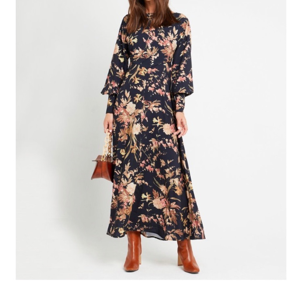 Emily luciano x OPT floral maxi dress